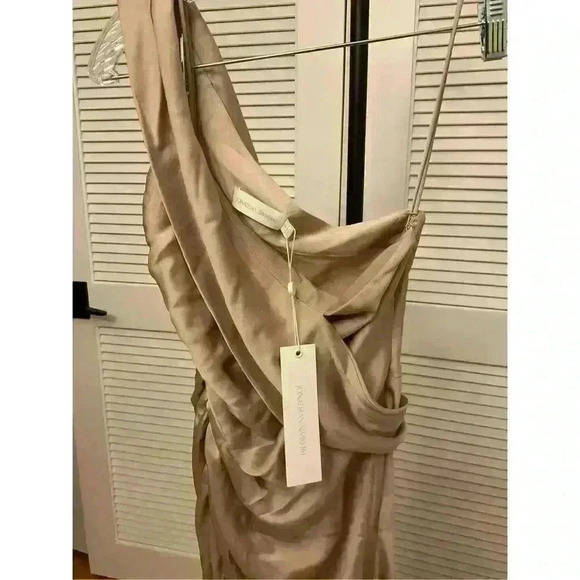 New NWT Jonathan Simkhai One-Shoulder Satin Maxi Dress, Size 2 Retails $1,100 - Picture 6 of 6